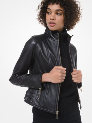 Michael by michael sale kors leather jacket