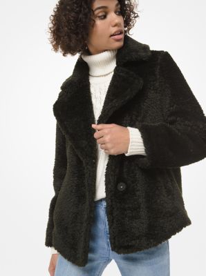 Michael kors faux outlet fur jacket