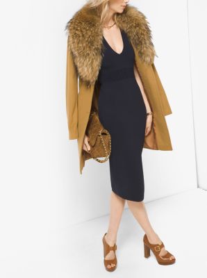 Fur-trimmed Wool And Cashmere Coat 