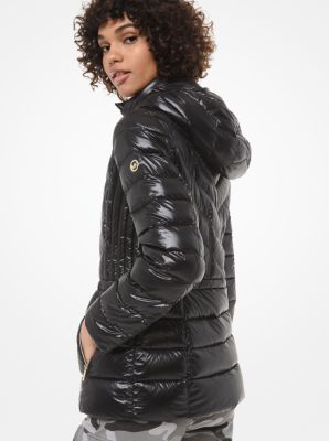michael kors black packable down jacket
