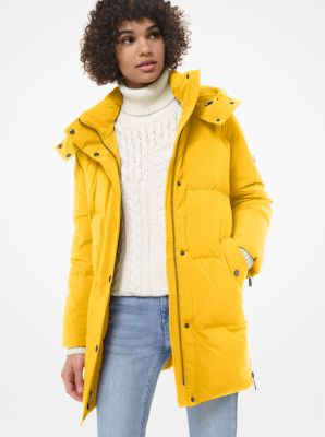 michael kors yellow coat