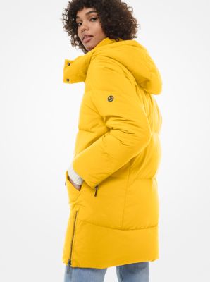 michael kors parka yellow