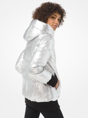 michael kors grey puffer jacket