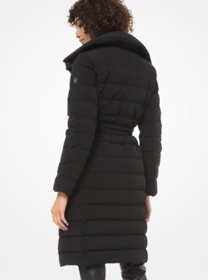 Shawl collar puffer on sale coat