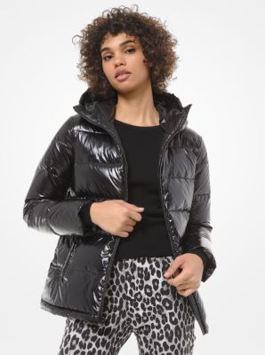 Michael kors black clearance puffer jacket