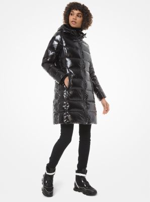 Michael michael kors quilted nylon deals puffer coat