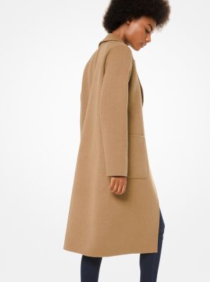 michael kors dark camel coat