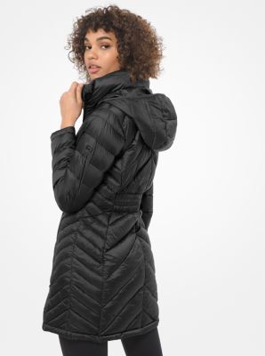 Michael michael kors quilted clearance nylon packable hooded puffer jacket