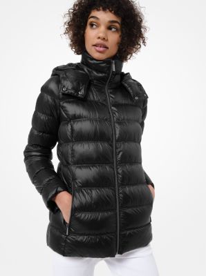 Quilted Nylon Packable Puffer Jacket