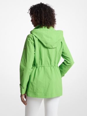 Anorak à capuchon tissé