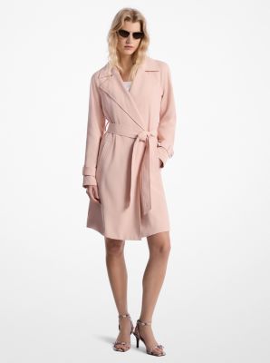 Draped Woven Trench Coat image number 0