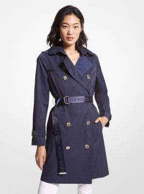 Mini monogram jacquard trench coat - Women