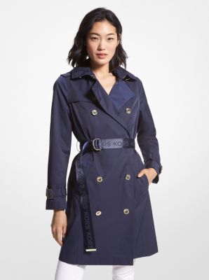 Cotton Blend Trench Coat | Michael Kors Canada