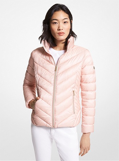 Quilted Nylon Packable Puffer Jacket | Michael Kors