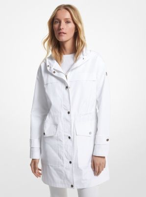 Michael kors hot sale hooded raincoat