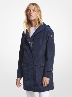Woven Hooded Raincoat | Michael Kors