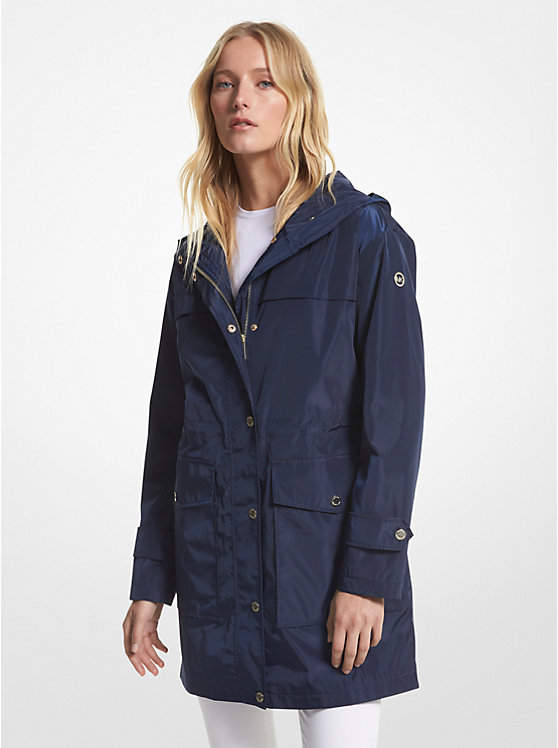Woven Hooded Raincoat image number 0