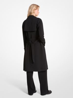 Draped Woven Trench Coat image number 1