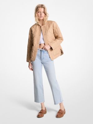 Double Crepe-Sablé Straight-Leg Trousers