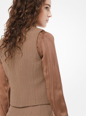 Herringbone Wool-Melton Vest