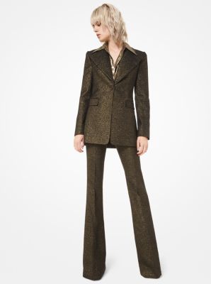 Metallic Wool Blazer | Michael Kors