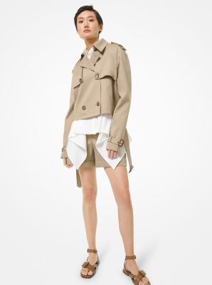 Cotton Twill Cropped Jacket | Michael Kors