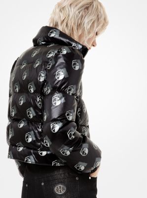 Studio 54 Print Nylon Puffer Jacket