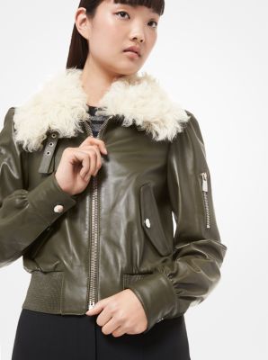 michael kors shearling jacket