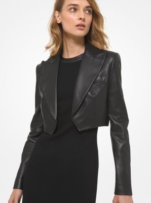 Plongé Leather Spencer Jacket | Michael Kors