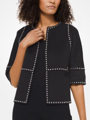Studded Cashgora-Melton Jacket