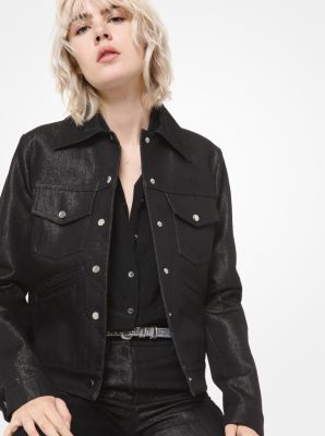 Michael kors store black denim jacket