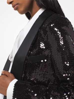 Sequin tuxedo outlet jacket womens