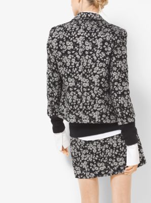 Michael kors floral outlet bomber jacket