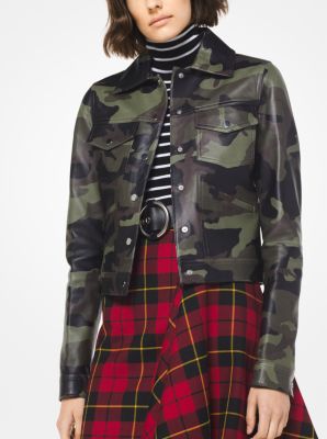 Michael kors camo outlet coat