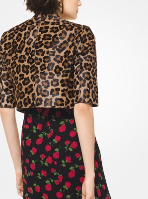 Leopard bolero clearance jacket