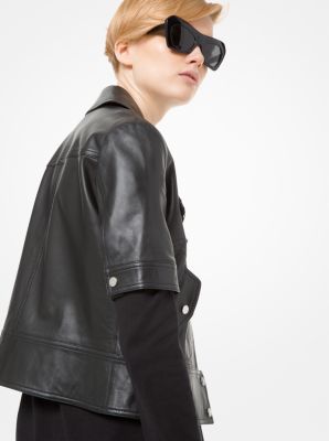 short sleeve biker jacket