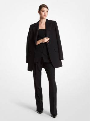 Crêpe blazer - amber