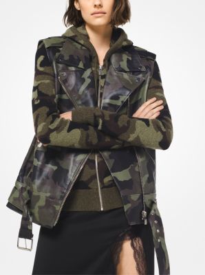 Michael kors womens store camo jacket