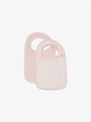 Ensemble de 2&nbsp;bavoirs en coton &agrave; logo pour b&eacute;b&eacute; in ROSE P&Acirc;LE | Michael Kors
