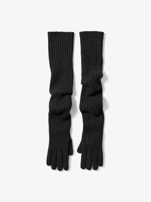 Ribbed Cashmere Gloves | Michael Kors