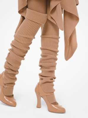 Ribbed Cashmere Leg Warmers