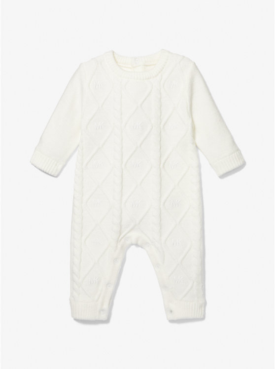 Combinaison pyjama en tricot torsadé pour bébé image number 0