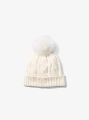 michael kors pom pom beanie