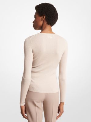 Chandail Hutton en cachemire ultral&eacute;ger in GR&Egrave;GE | Michael Kors