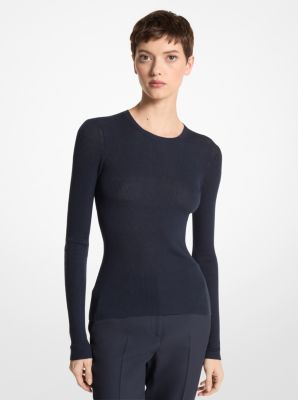 Michael kors featherweight sale cashmere sweater