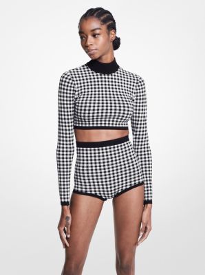 Gingham Stretch Viscose Briefs