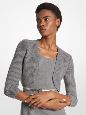 Grey bolero outlet jacket