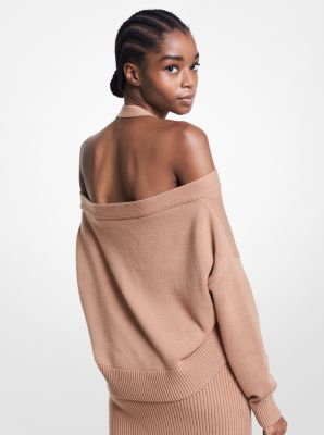 Neckholder-Cardigan aus Kaschmir image number 1