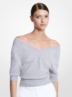 Cashmere Off The Shoulder Sweater Michael Kors