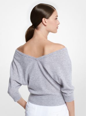 Off the shoulder outlet cashmere